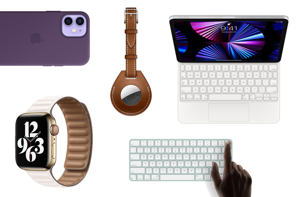 Apple показала нові аксесуари: чохли MagSafe, ремінці Apple Watch, AirTag