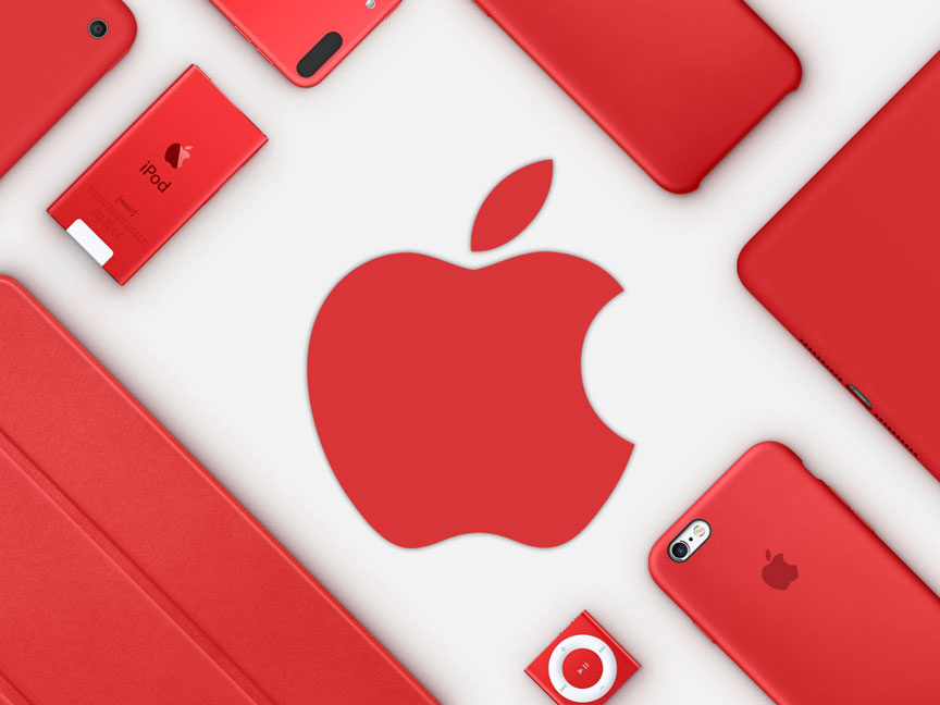 Компания Apple запустила благотворительную акцию на поддержку ВИЧ-инфицированых