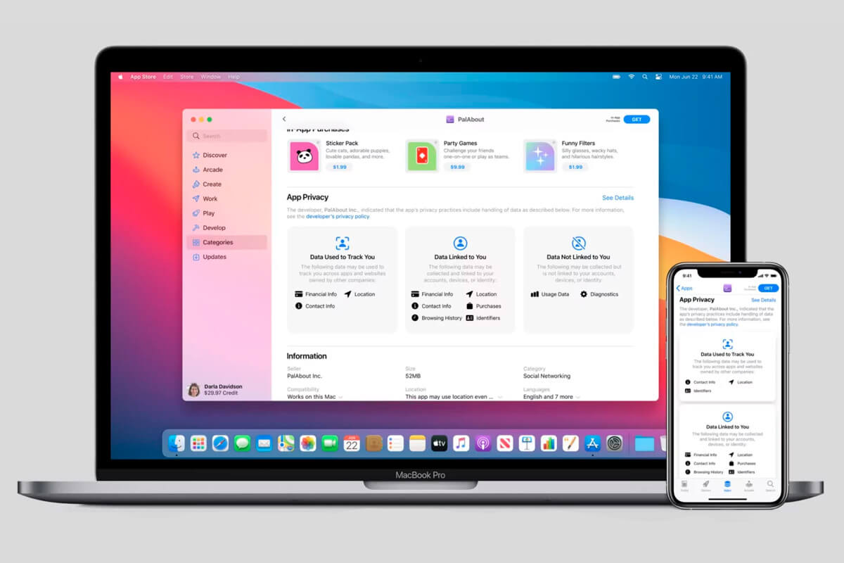Google не додала в свої додатки App Store мітки конфіденційності