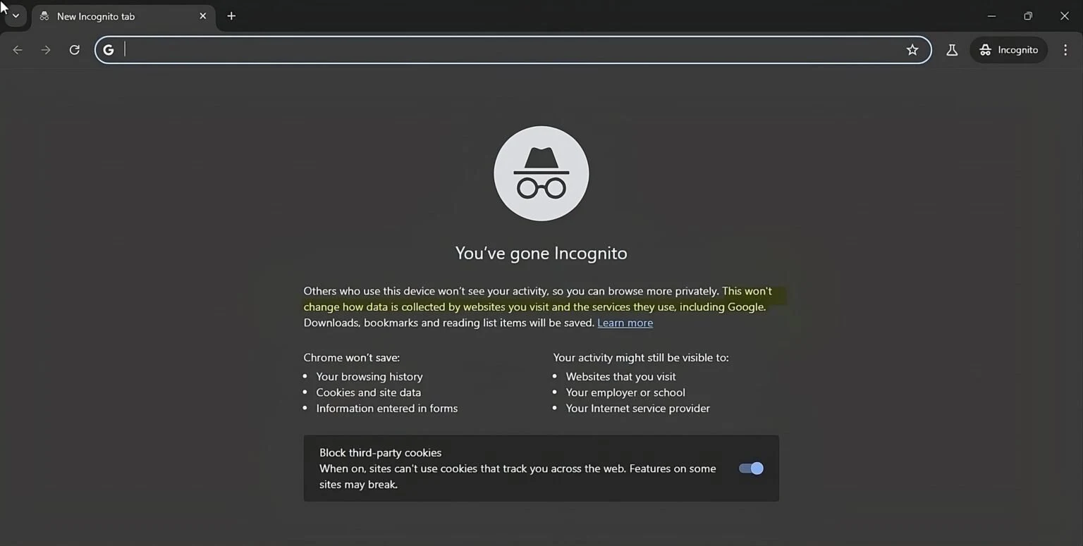 Google обновят оговорки о режиме инкогнито, признав, что собирают данные