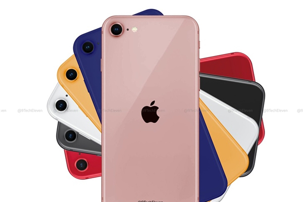 iPhone 9 (iPhone SE 2) позирует на фото в шести цветах