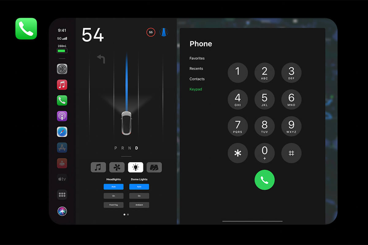 У мережі з'явився концепт CarPlay для Apple Car