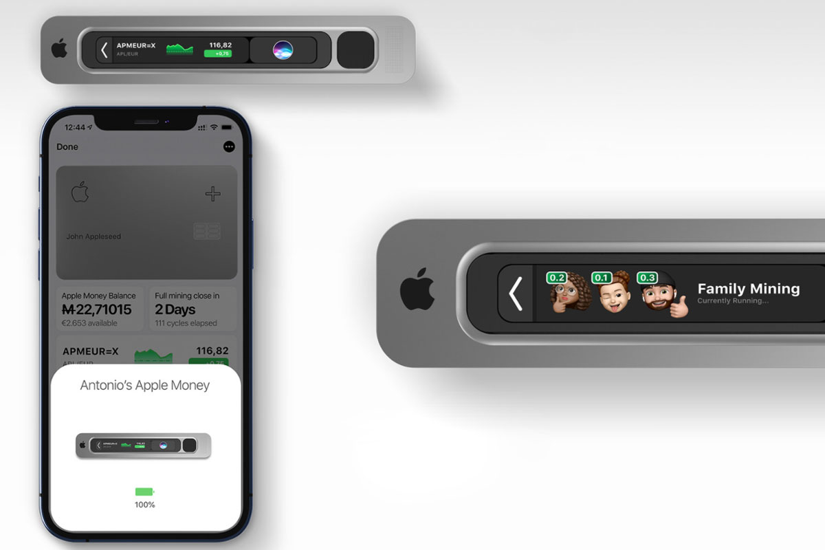 Концепт: гаманець для біткоїнів Apple з інтеграцією Apple Card