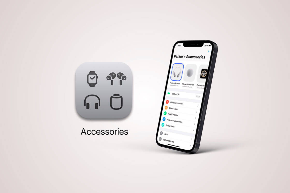 Концепция приложения Accessories для iOS 15
