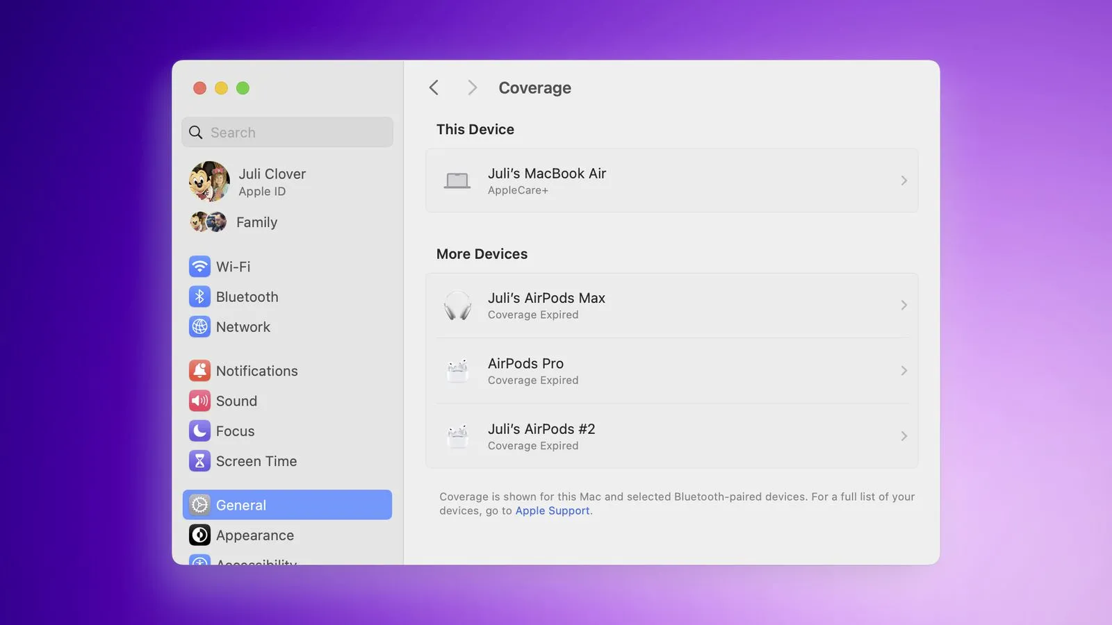 Як перевірити гарантію на macOS Sonoma 14.1?