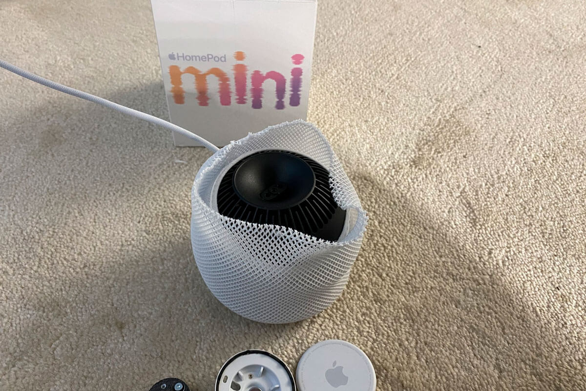 Разборка HomePod mini показала несъемный кабель питания