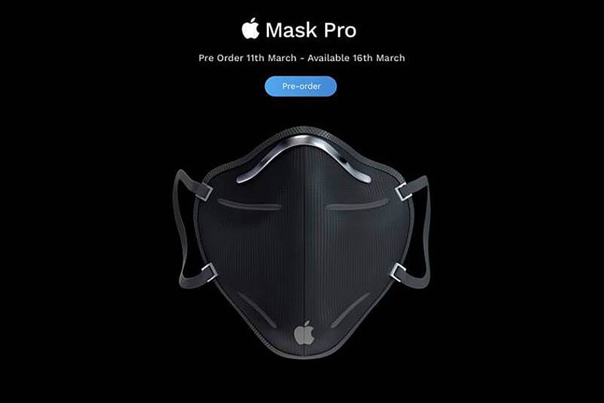 В сети появилась концепция маски Apple от коронавируса