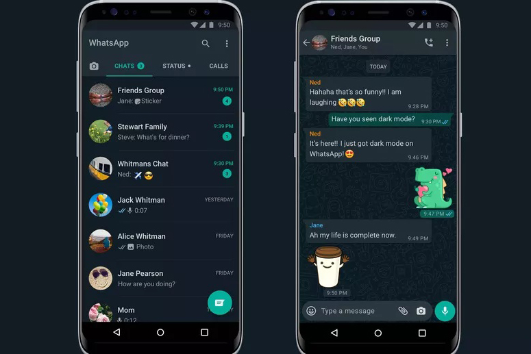 В WhatsApp наконец-то появился темный режим