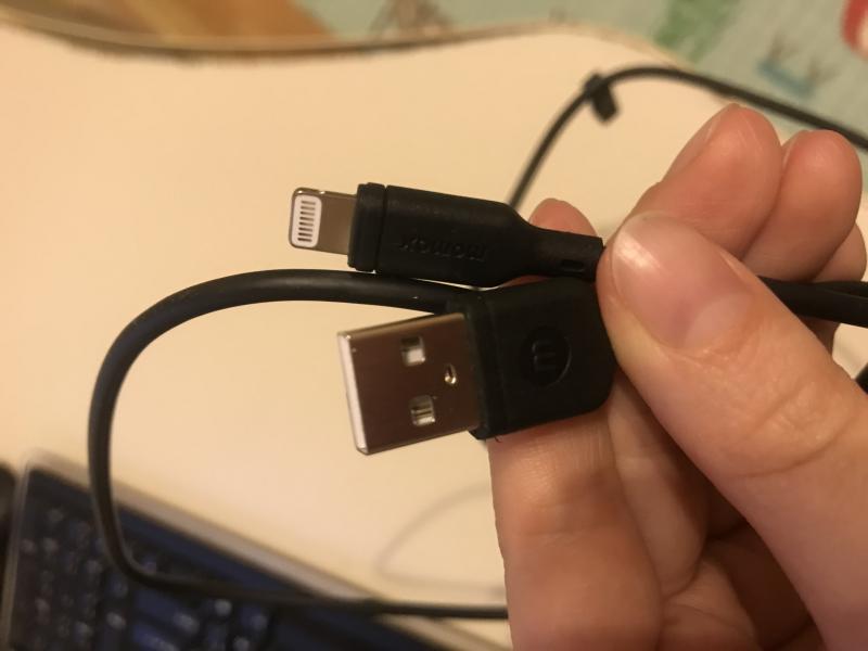 Зарядный кабель Momax Zero MFI Lightning to USB-A для iPhone 1m живое фото от покупателя - 1