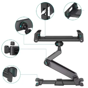 Автомобильный держатель iLoungeMax Car Mount Black для телефона | планшета на подголовник с наклоном на 360° - Фото 7