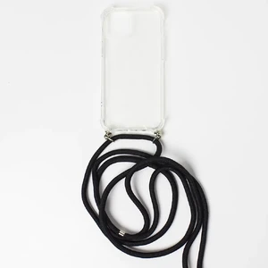 Прозрачный чехол на шнурке iLoungeMax Crossbody Case Soft TPU Clear для iPhone 12 mini - Фото 2