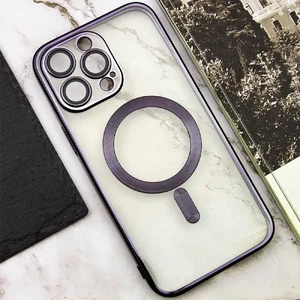 Чохол з MagSafe для iPhone 13 Pro Max із захистом камери | iLoungeMax Stylish Case Dark Purple - Фото 5