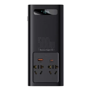 Автомобільний інвертор Baseus Super Si 12V to 220V Power Inverter 500W із чистою синусоїдою - Фото 2