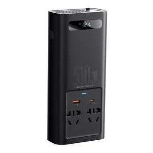 Автомобільний інвертор Baseus Super Si 12V to 220V Power Inverter 500W із чистою синусоїдою - Фото 3