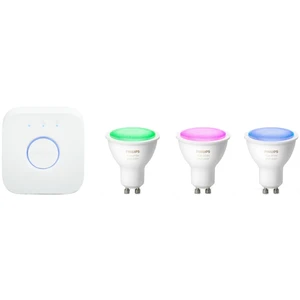Розумні світлодіодні лампочки Philips Hue Gu10 White And Color Ambiance Apple HomeKit (3 шт+хаб) - Фото 2