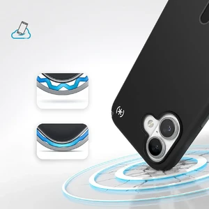 Черный чехол Speck Presidio2 Pro ClickLock MagSafe для iPhone 16 - Фото 3