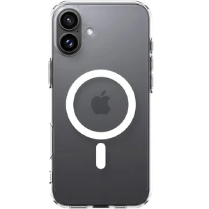 Прозорий білий чохол Spigen Ultra Hybrid Mag для iPhone 16 - Фото 3