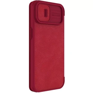 Шкіряний чохол-книжка зі шторкою для камери Nillkin Qin Pro Leather Red для iPhone 15 - Фото 6