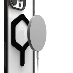 Прозорий чорний чохол Urban Armor Gear Plyo Mag для iPhone 16 Pro - Фото 3