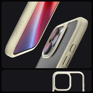 Прозрачный бежевый чехол Spigen Crystal Hybrid для iPhone 16 Pro Max - Фото 4