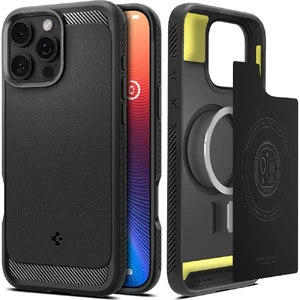 Чорний чохол Spigen Rugged Armor Mag MagSafe для iPhone 16 Pro 8809971230278 - Фото 1