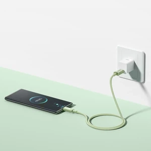 Кабель USB to Type-C екологічний для швидкої зарядки Baseus Habitat Series 100W Green (1m) - Фото 3