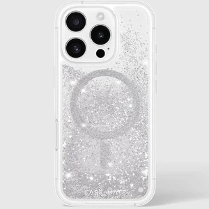 Серебряный блестящий чехол Case-Mate Waterfall MagSafe для iPhone 16 Pro - Фото 9