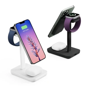 Магнитная док-станция 3-в-1 TwelveSouth HiRise 3 White для iPhone | AirPods | Apple Watch - Фото 3