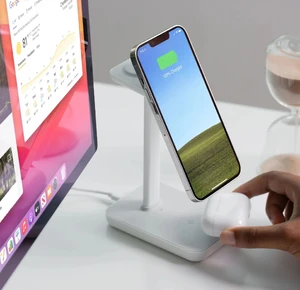 Магнитная док-станция 3-в-1 TwelveSouth HiRise 3 White для iPhone | AirPods | Apple Watch - Фото 7