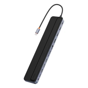 Хаб-підставка 12в1 Baseus Elitejoy Gen2 USB-C з роз'ємами 2 HDMI 4K, DP 4K, RJ45, USB-C, USB-A, кардридером SD/TF, Audio Jack, 100W PD для iPad | MacBook Pro/Air | Windows - Фото 2