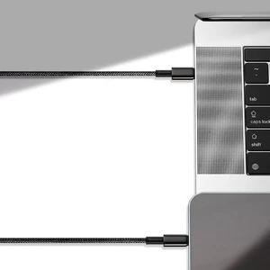 Зарядный кабель Baseus Tungsten Gold USB Type-C to Lightning PD 20W Black (1m) - Фото 5