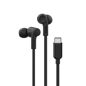 Проводные наушники Belkin SoundForm Wired Earbuds Black с разъемом USB-C