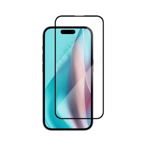 Защитное закаленное стекло oneLounge NEW 3D Full Cover Black для iPhone 16 Plus | 15 Plus