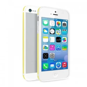 Двухцветный бело-желтый бампер iLoungeMax для iPhone 5 | 5S | SE  - Фото 1