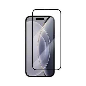 Защитное закаленное стекло oneLounge NEW 3D Full Cover Black для iPhone 15 Pro Max  - Фото 1