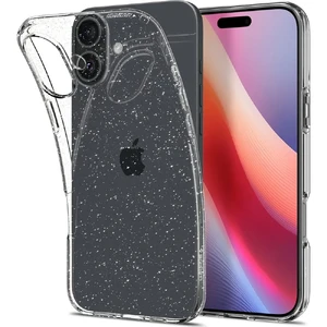 Прозорий чохол з блискітками Spigen Liquid Crystal Glitter для iPhone 16 Plus - Фото 4