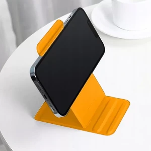 Магнитная подставка Nillkin SnapBase MagSafe Leather Orange для iPhone 15 | 14 | 13 | 12 - Фото 4