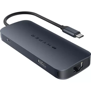 Хаб 10в1 HyperDrive Next Dual с двойным разъемом USB-C, USB-A, 4K HDMI, кардридером microSD/SD, Ethernet, Audio Jack, 140W PD для MacBook Pro/Air | Windows - Фото 2
