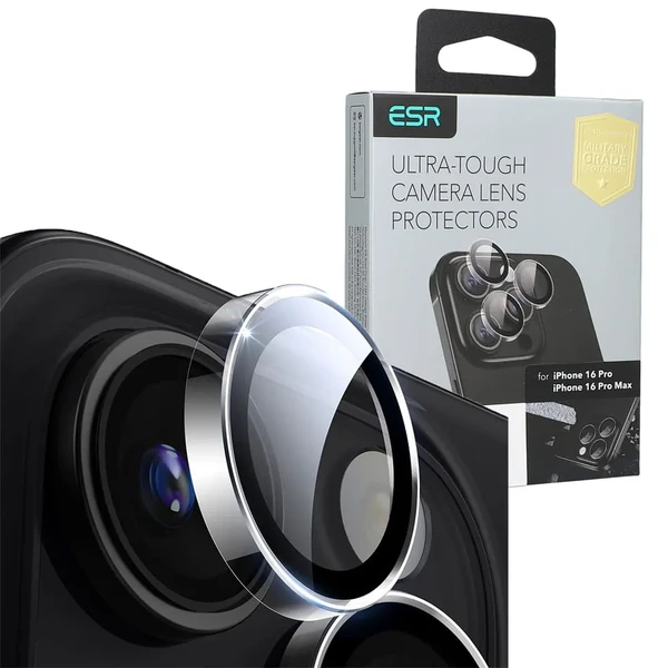 Прозрачное стекло на камеру ESR для iPhone 16 Pro/16 Pro Max в Николаеве