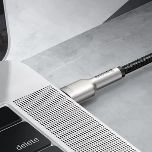 Зарядный кабель Baseus Cafule Metal Cable USB Type-C to USB Type-C 100W Black (1m) - Фото 4