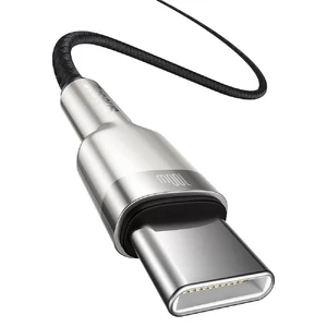Зарядный кабель Baseus Cafule Metal Cable USB Type-C to USB Type-C 100W Black (1m) - Фото 3