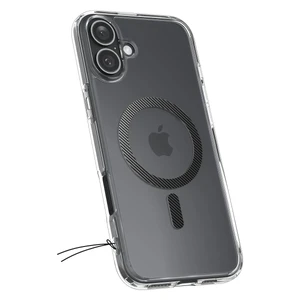 Прозорий чорний чохол Spigen Ultra Hybrid Mag для iPhone 16 - Фото 6
