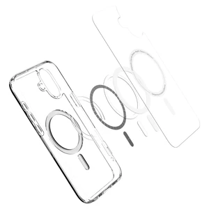 Прозорий білий чохол Spigen Ultra Hybrid Mag для iPhone 16 - Фото 8