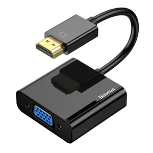 Адаптер Baseus Converter HD4K to VGA + Micro + DC3.5 Black CAHUB-AH01 - Фото 1