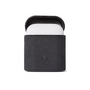 Кожаный чехол с карабином Decoded Aircase Carbon Black для AirPods - Фото 2
