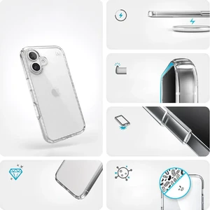 Прозорий чохол Speck Presidio Perfect-Clear для iPhone 16 - Фото 6
