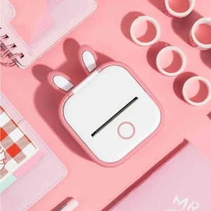 Портативний термопринтер iLoungeMax T02 Bluetooth Pink для друку наклейок - Фото 6