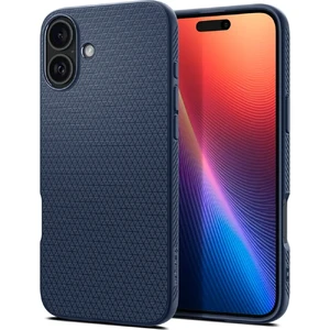 Синий чехол Spigen Liquid Air для iPhone 16 8809971230902 - Фото 1