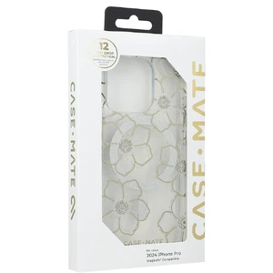 Прозрачный чехол с серебряно-золотыми элементами Case-Mate Floral Gems Mag для iPhone 16 Pro - Фото 16