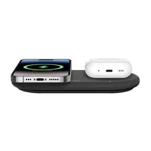 Док-станция MagSafe Belkin 2-в-1 BoostCharge Pro Charging Pad 15W с Qi2 для iPhone | AirPods - Фото 2